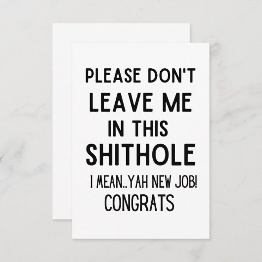 お願い離れ...共働おもしろいき離れの 案内状 (正面/裏面)