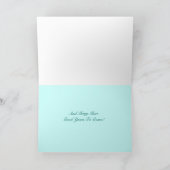 お願い非常にハッピーバースデーピンクタイガーリリー カード (内部)