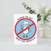 お願い食べ物を与えよろ ポストカード (スタンド正面)