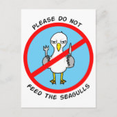 お願い食べ物を与えよろ ポストカード (正面)