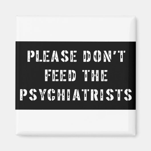 お願い食べ物を与え精神科医 マグネット (正面)