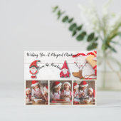 お願い魔法のクリスマス休暇はがき ポストカード (スタンド正面)