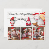 お願い魔法のクリスマス休暇はがき ポストカード (正面/裏面)