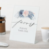 お願い1ダスティブルーピンクのフローラ 台座サイン (インサイチュ)