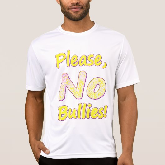 「お願い、いじめない」かわいいデザイン。買今 Tシャツ (正面)