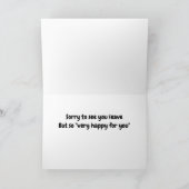 お願い**お別れの最高のカード** カード (内部)