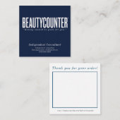 お願い&ご注文情報名刺 スクエア名刺 (正面/裏面)