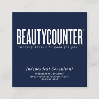 お願い&ご注文情報名刺 スクエア名刺