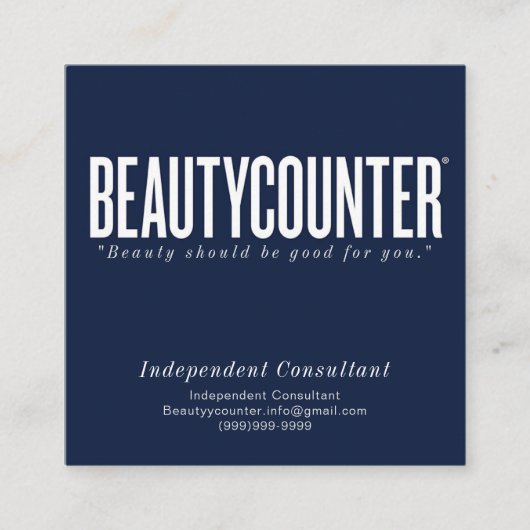 お願い&ご注文情報名刺 スクエア名刺 (正面)