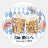 お願い |オクトーバーフェストパーティー ラウンドシール (正面)