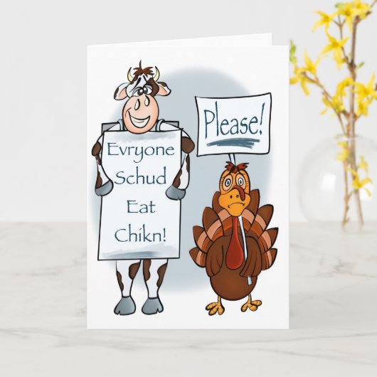 お願い カード (黄色い花)