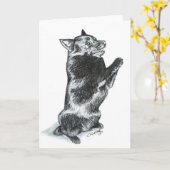 お願い！ カード (黄色い花)