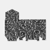 お願い/ギフトボックス – ブラックとシルバーのドラマ フェイバーボックス (折り畳みなし)