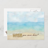 お願い、ビーチ ポストカード (正面/裏面)