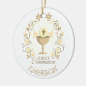 お願い!ファーストコミュニオンカスタムオーナメント セラミックオーナメント (左)