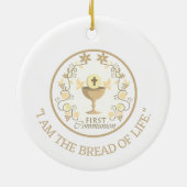 お願い!ファーストコミュニオンカスタムオーナメント セラミックオーナメント (裏面)