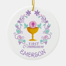 お願い！ファーストコミュニオンカスタムオーナメント セラミックオーナメント