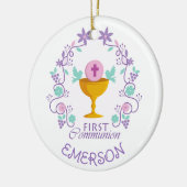 お願い！ファーストコミュニオンカスタムオーナメント セラミックオーナメント (左)