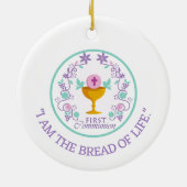 お願い！ファーストコミュニオンカスタムオーナメント セラミックオーナメント (裏面)