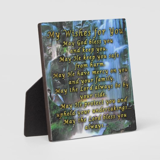 お願い フォトプラーク (正面)