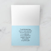 お願い！フラワガールになってくれる？詩のカード 招待状 (内部)