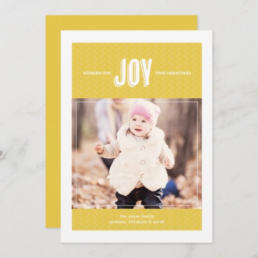 お願い – ホリデーフォトグリーティングカード シーズンカード (正面/裏面)