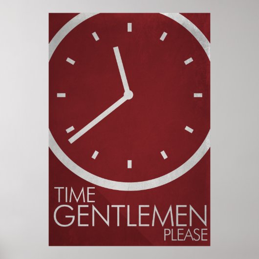 お願い！ミニマルなポスター ポスター (正面)