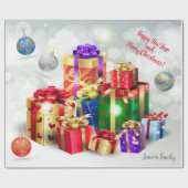 お願い、個人的なクリスマスホリデーギフト ラッピングペーパー (フラット)