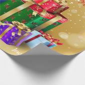 お願い、個人的なクリスマスホリデーギフト ラッピングペーパー (角)