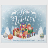 お願い、個人的なクリスマスホリデーギフト ラッピングペーパー (フラット)