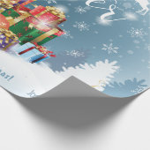 お願い、個人的なクリスマスホリデーギフト ラッピングペーパー (角)