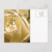 お願い！招待状はがきクリームバラ インビテーションポストカード (裏面)