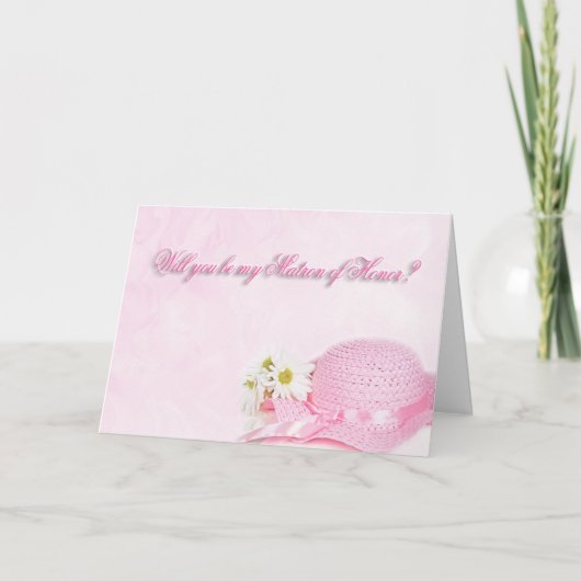 お願い 招待状 (正面)