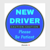 お願い"新しいドライバ" – 注意初心者 シール (シート)