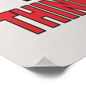 お願い – 赤考え票権 ポスター (角)