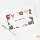 お願い 長方形シール (封筒)