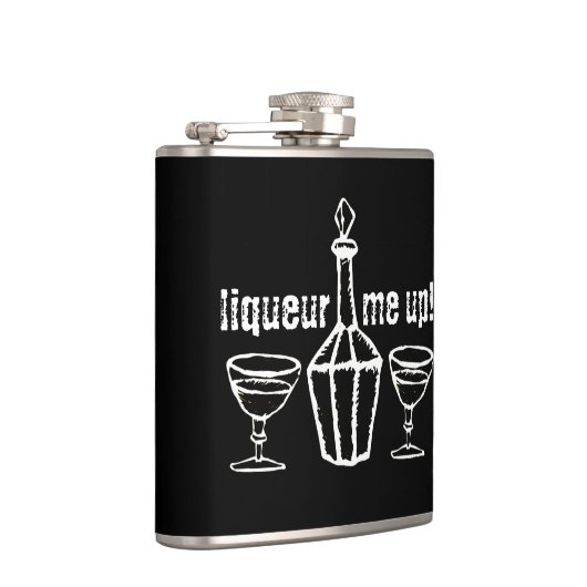 お願い！飲み標語 フラスク (右)