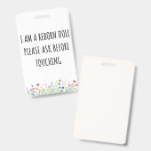 お願いTouch再生ドールカーシートラベルバッジ バッジ (正面＆裏面)