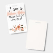 お願いTouch再生ドールカーシートラベルバッジ バッジ (正面＆裏面)