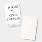 お願いTouch再生ドールカーシートラベルバッジ バッジ (正面＆裏面)