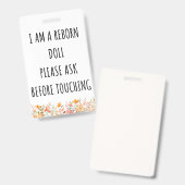 お願いTouch再生ドールカーシートラベルバッジ バッジ (正面＆裏面)