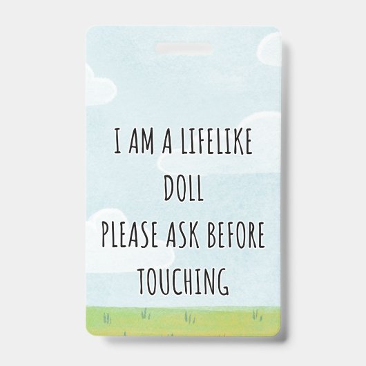 お願いTouch再生ドールカーシートラベルバッジ バッジ (正面)