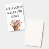 お願いTouch再生ドールカーシートラベルバッジ バッジ (正面＆裏面)