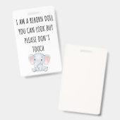 お願いTouch再生ドールカーシートラベルバッジ バッジ (正面＆裏面)