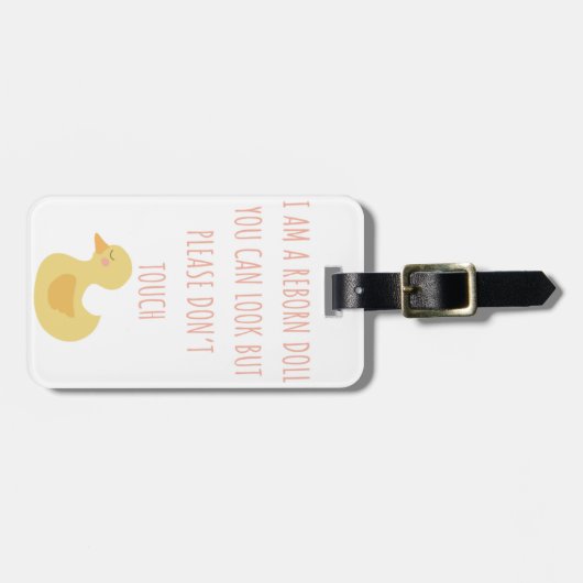 お願いTouch再生ドールカーシートラベル ラゲッジタグ (正面横)