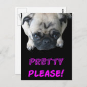 お願かわいらしい ポストカード (正面/裏面)