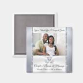 お願結婚いだ、写真パーソナライズされた。 マグネット (正面/裏面)