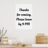 お願離れい20時までおもしろいGoodbye Introvertおもしろい ポスター (キッチン)