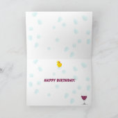 お風呂に入った女性 カード (内部)