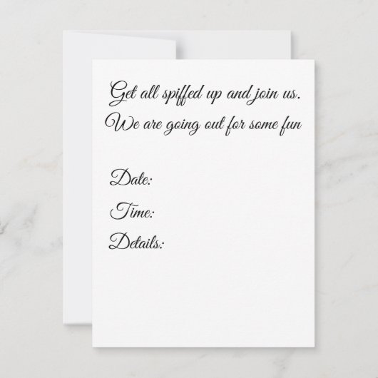 お風呂に入った猫 招待状 (裏面)